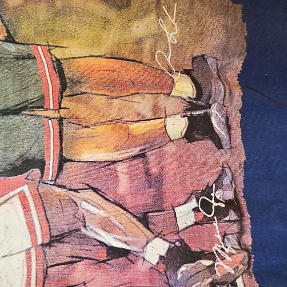 Chicago Bulls 'The Last Dance' Graphic T-Shirt Fruit Of The Loom Sz. M Vintage - Picture 8 of 8